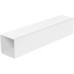 Square Downpipe - 65mm White