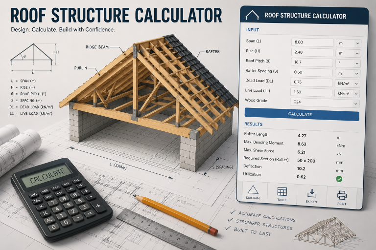 Roof structure calculator